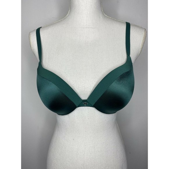 Victoria's Secret Other - Victoria’s Secret Push-Up Pigeonnant Emerald Green Size 36B